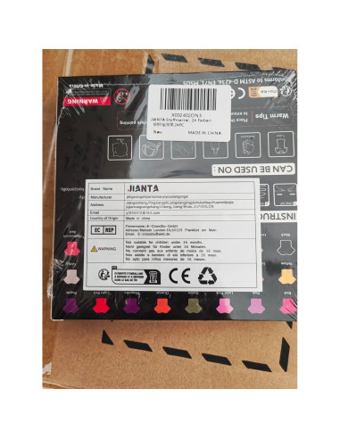 Juego de 24 Marcadores de Tela JIANTA Multicolor Punta Fina