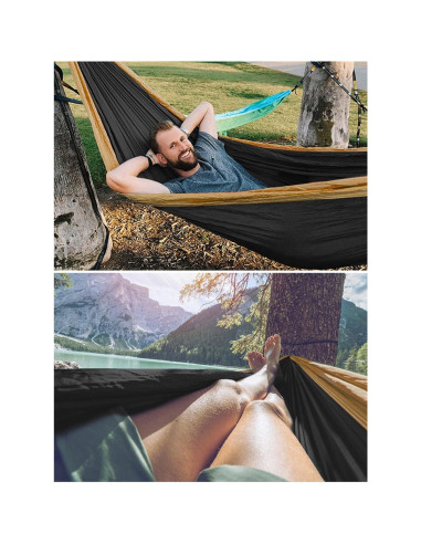 Hamaca de Camping LXHBYCXG Mediana Verde Militar Ultraligera