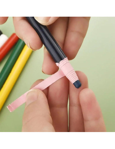 12 Lápices de Marcado para Costura Sunnates - 6 Colores
