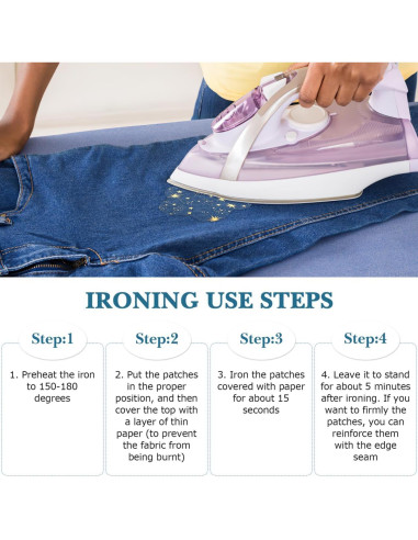 Parches Termoadhesivos Healifty 13 Piezas para Jeans