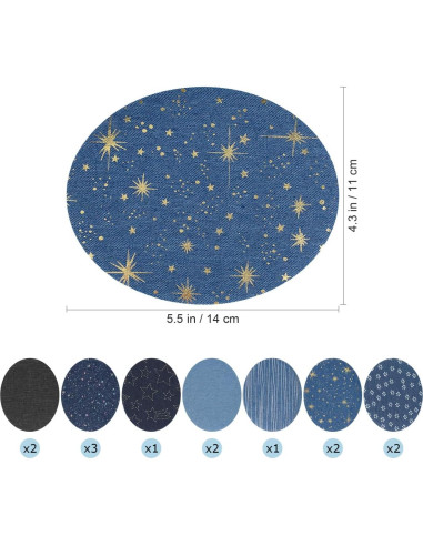 Parches Termoadhesivos Healifty 13 Piezas para Jeans