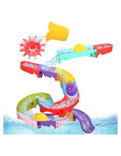 Juguetes de baño Fajiabao para niños 1-5 años, pista DIY