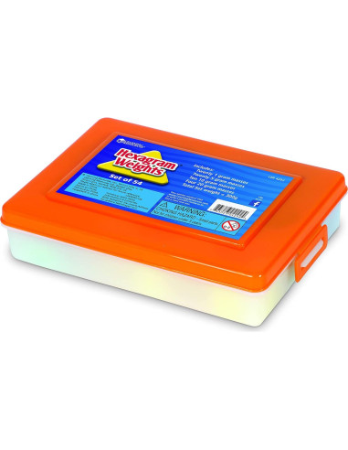 Conjunto de Pesas Métricas Hexagonales Recursos de Aprendizaje - 54 Piezas