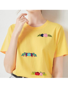 Parches de Transferencia de Calor Adonisaon 40 Pcs Flores y Mariposas 2