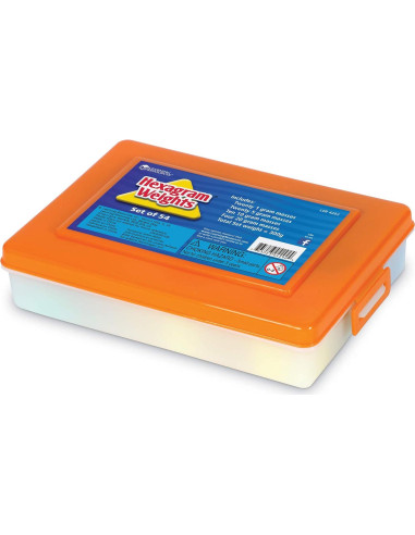 Conjunto de Pesas Métricas Hexagonales Recursos de Aprendizaje - 54 Piezas