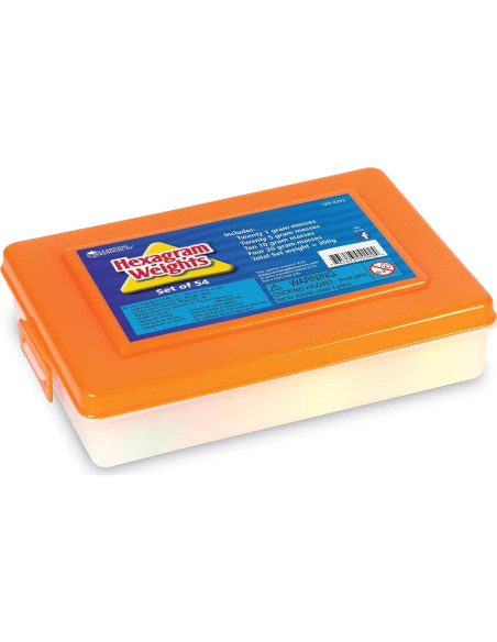 Conjunto de Pesas Métricas Hexagonales Recursos de Aprendizaje - 54 Piezas