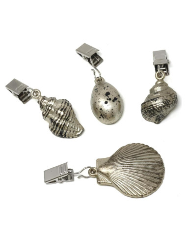 Pesas para Manteles Honbay 4 Piezas Aleación con Clips Metal