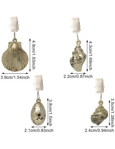 Pesas para Manteles Honbay 4 Piezas Aleación con Clips Metal 2