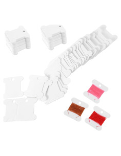 200 Bobinas de Hilo de Bordado FdcLixuvol Cartón Ecológico