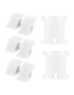 150 Bobinas de Hilo de Bordado Plástico SATONBEYI Transparentes