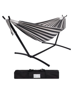 Hamaca Doble Prime Garden con Soporte de Acero 204 kg
