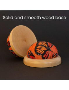 Almohadilla para Alfileres Fair Goods Mariposa Monarca 6.35cm 2