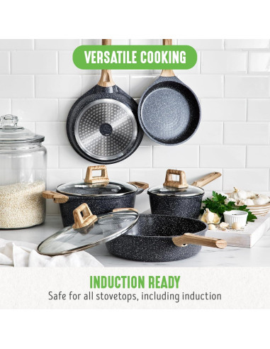 Juego de Utensilios de Cocina GreenLife 8 Piezas Inducción