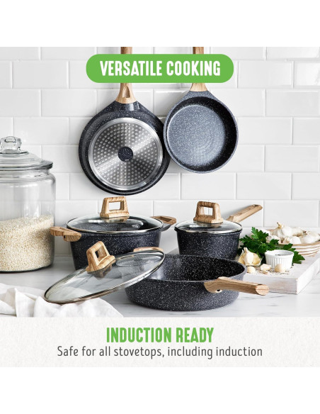 Juego de Utensilios de Cocina GreenLife 8 Piezas Inducción Juego de Utensilios de Cocina GreenLife 8 Piezas Inducción