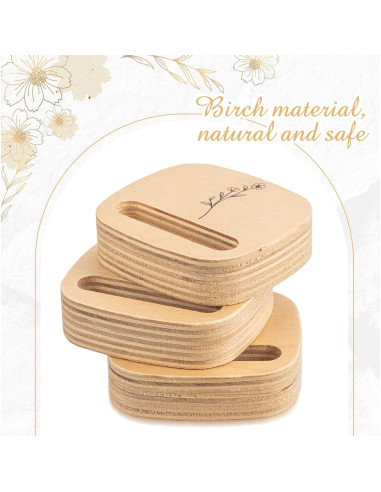 Soporte para Aro de Bordado Juexica 5 Pcs Madera 7.6x7 cm