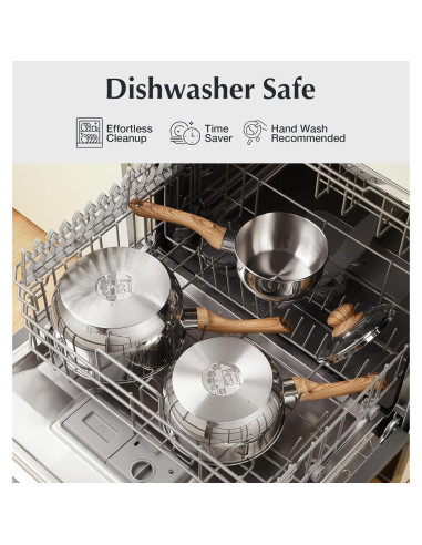 Juego de Cacerolas KOCH SYSTEME CS 6 Piezas Acero Inoxidable