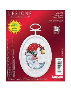 Kit de Punto de Cruz Contado Janlynn Deja que Nieve 5x7 cm 2