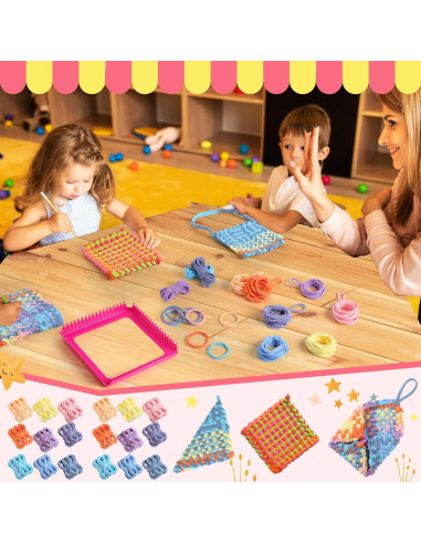 Kit de Bucles de Telar Thiccywoov 270 Piezas Multicolores