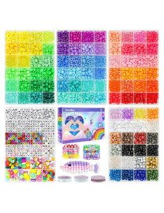 Kit de Fabricación de Pulseras Gionlion 3550 Piezas 96 Colores