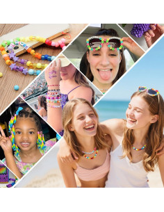 Kit de Fabricación de Pulseras Gionlion 3550 Piezas 96 Colores 2