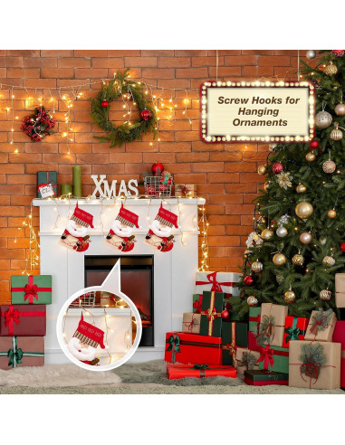 Ganchos de Tornillo RELBRO 3.81 cm Metal Negro 100 Pcs