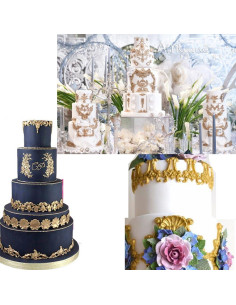 Molde de Silicona Anyana para Fondant Barroco 10.2 cm 2