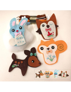 Kit de Costura DIY MOVEBO de Animales de Fieltro - 4 Proyectos 2