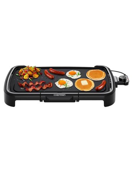 Plancha Eléctrica Chefman 10x20cm Antiadherente con Control