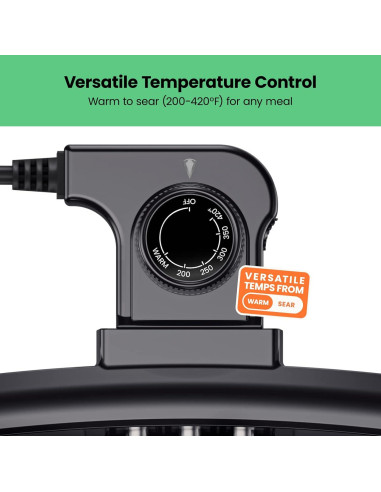 Plancha Eléctrica Chefman 10x20cm Antiadherente con Control