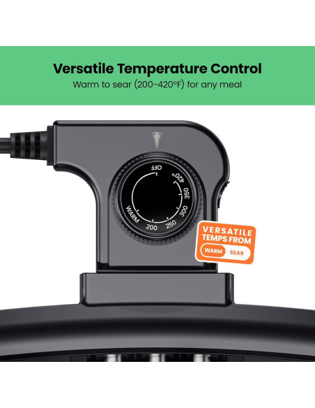 Plancha Eléctrica Chefman 10x20cm Antiadherente con Control