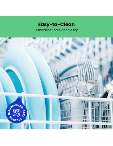 Plancha Eléctrica Chefman 10x20cm Antiadherente con Control