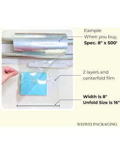 Película Termoencogible Sin Olor Weiwei 20cm x 152m 75 Gauge 2