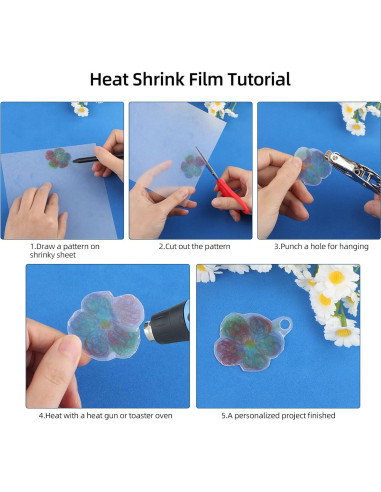 Kit de Llaveros DIY Motroce 141 Piezas con Papel Retráctil