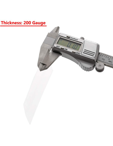 200 Piezas Película de Encofrado Térmico PVC 30ml Claro