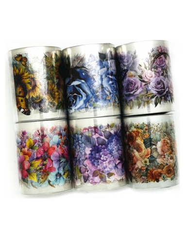 Cinta Floral Pre-Cortada Koolemon 6 Rollos 50mm x 2m