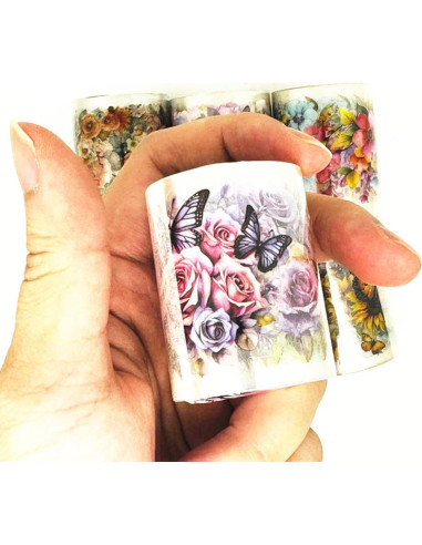 Cinta Floral Pre-Cortada Koolemon 6 Rollos 50mm x 2m