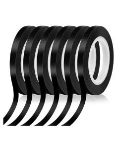Cinta de Pinstripe Audab 6 Rollos 6 mm Negro para Pizarra