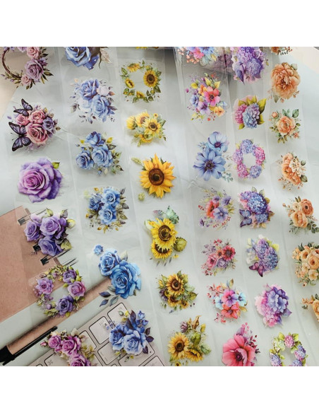 Cinta Floral Pre-Cortada Koolemon 6 Rollos 50mm x 2m Cinta Floral Pre-Cortada Koolemon 6 Rollos 50mm x 2m