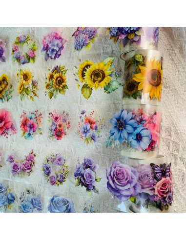 Cinta Floral Pre-Cortada Koolemon 6 Rollos 50mm x 2m