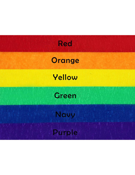 Cinta de Enmascarar de Colores Feeke - 6 Rollos 2.4cm x 12m