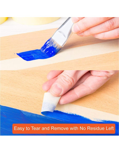 Cinta de Enmascarar de Colores Feeke - 6 Rollos 2.4cm x 12m