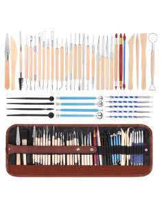 Kit de Herramientas de Escultura de Arcilla FdcZeyxior 43 Piezas