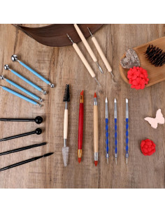 Kit de Herramientas de Escultura de Arcilla FdcZeyxior 43 Piezas 2