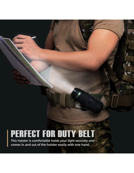 Funda de Linterna Táctica LIVANS con Clip y Soporte 360