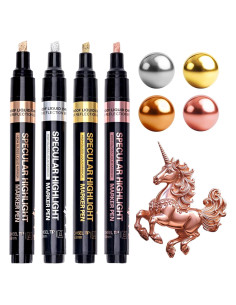 Marcadores Cromados Resiners 4 Colores 2-5mm para Resina