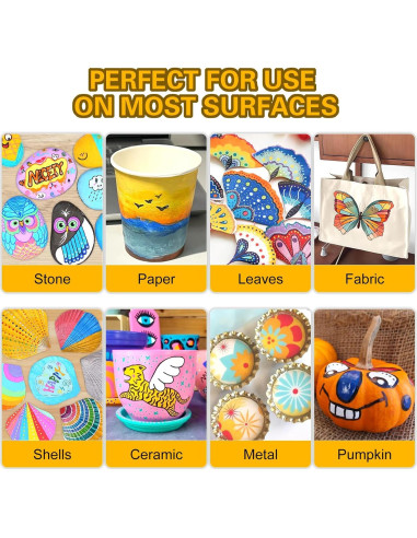 Marcadores de Pintura Acrílica NICETY 136 Colores Punta Fina