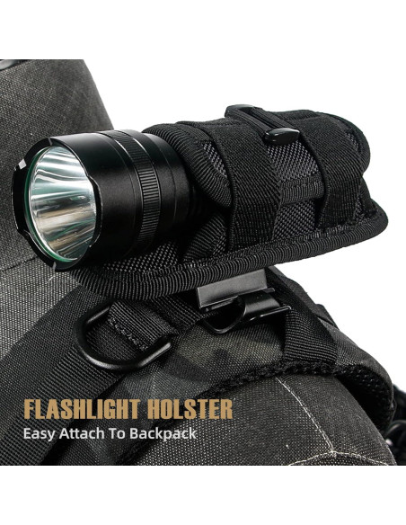 Funda de Linterna Táctica LIVANS con Clip y Soporte 360