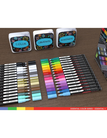 Marcadores de Pintura Acrílica TOOLI-ART 30 Colores Extra Fino