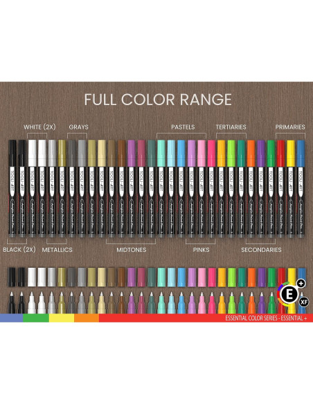 Marcadores de Pintura Acrílica TOOLI-ART 30 Colores Extra Fino