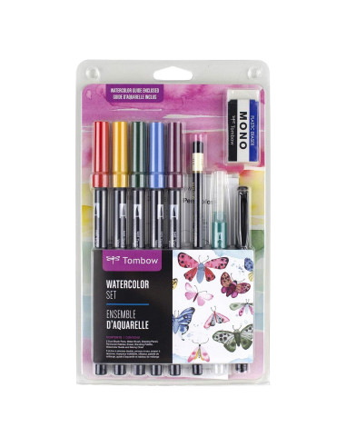 Set de Acuarelas Tombow 56198 con Marcadores Doble Pincel